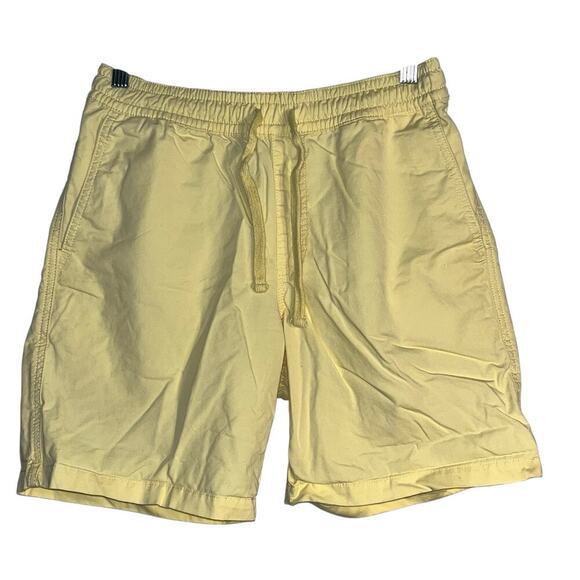 Vans Primary Volley II Yellow Drawstring Cotton Shorts Size Small - Picture 1 of 4